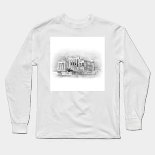 black and white The Parthenon,Athens 2005 Long Sleeve T-Shirt